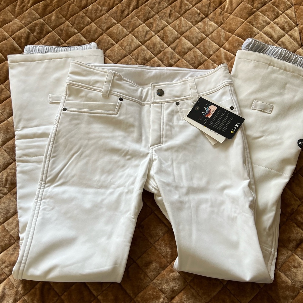 Roxy White Skinny snowboard pants